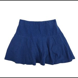 Land’s End Girls Blue Cotton and Spandex Skirt with Attached Shorts (Small, 7-8)